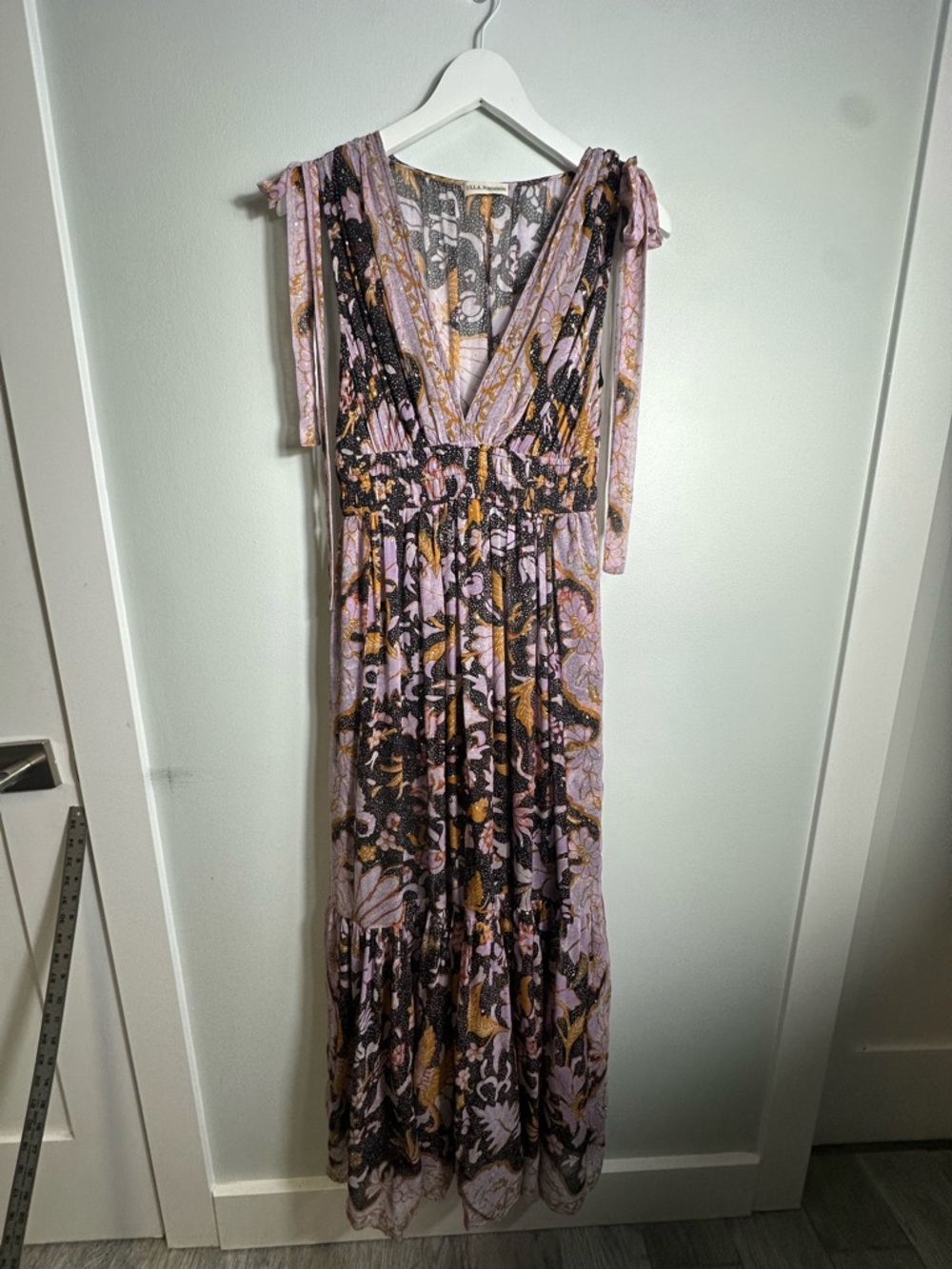 ULLA JOHNSON Annalise Silk  Maxi Dress Size 0 - Picture 11 of 16